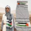 Keffiyeh scarf with Palestina flag