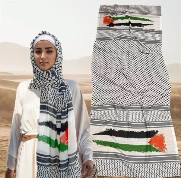 Keffiyeh scarf with Palestina flag