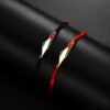 Handgemaakte Palestina armband rood / zwart