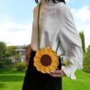 🌻 Handgemaakte Gehaakte Zonnebloem Tas 🌻
