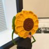 🌻 Handgemaakte Gehaakte Zonnebloem Tas 🌻