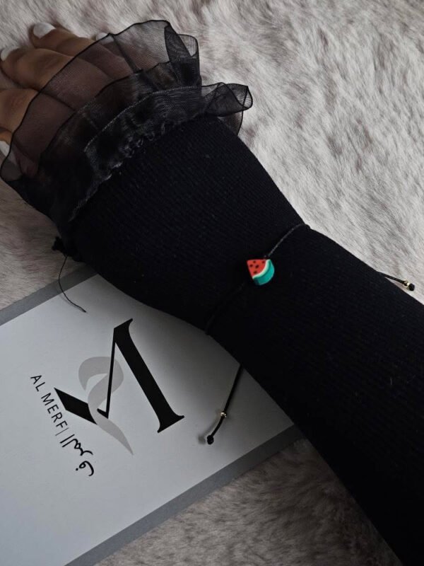 Zwarte watermeloen armband