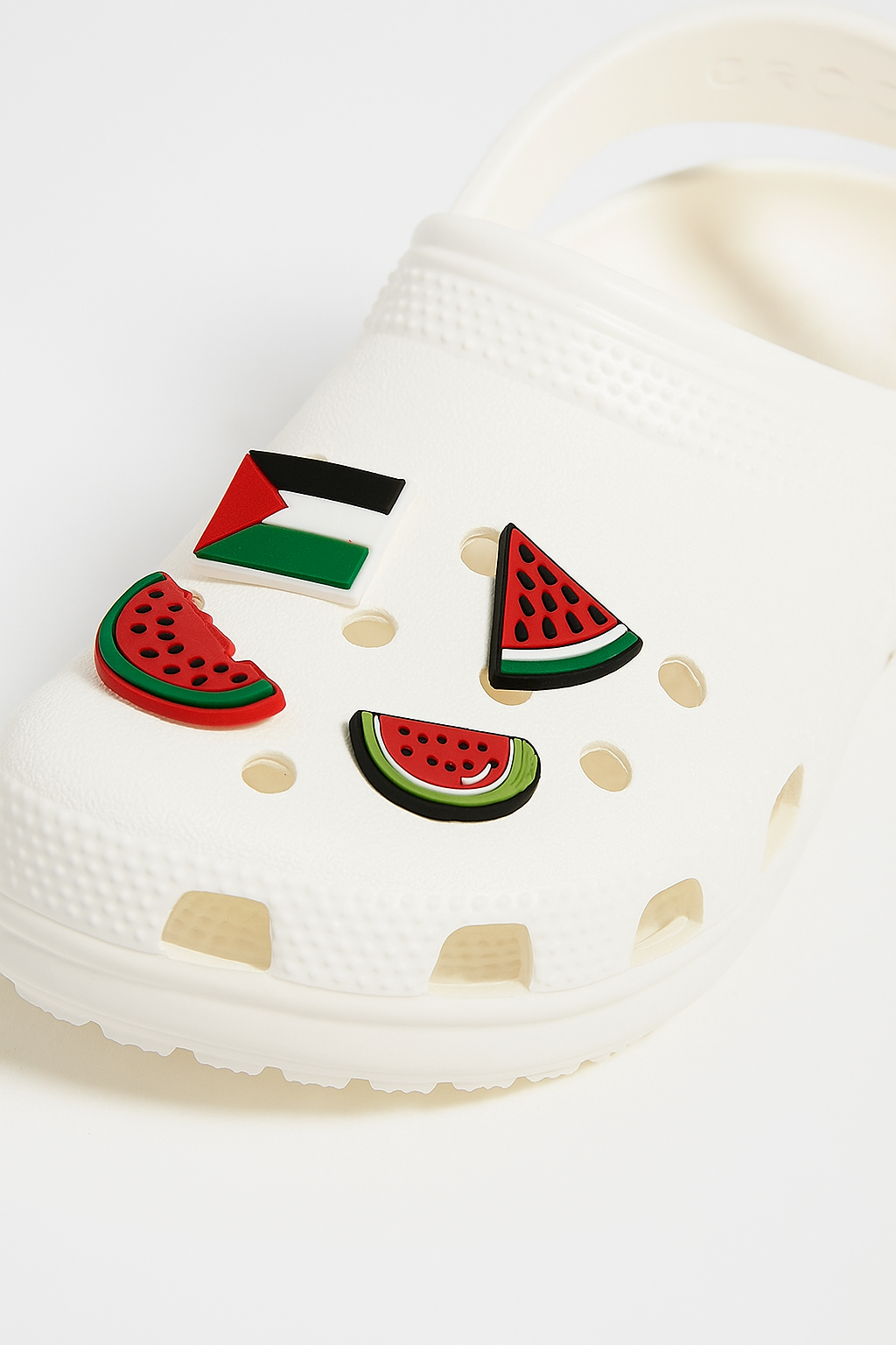 Crocs accessoires Palestina vlag / watermeloen