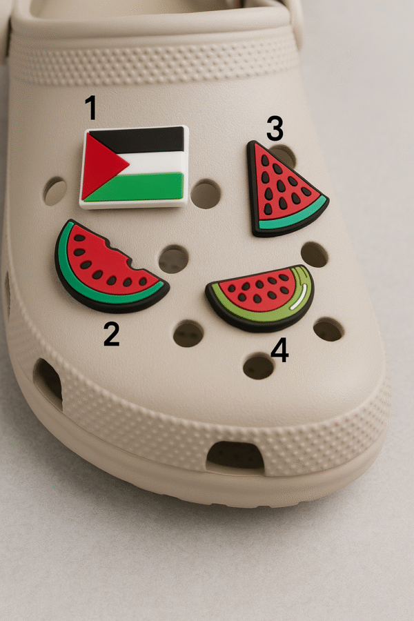 Crocs accessoires Palestina vlag / watermeloen