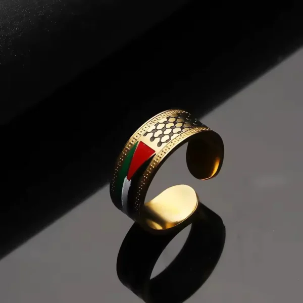IMG_9647 Palestina vlag Ring stainless steel rvs