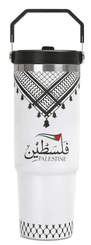 Palestina Keffiyah waterfles roestvrij staal